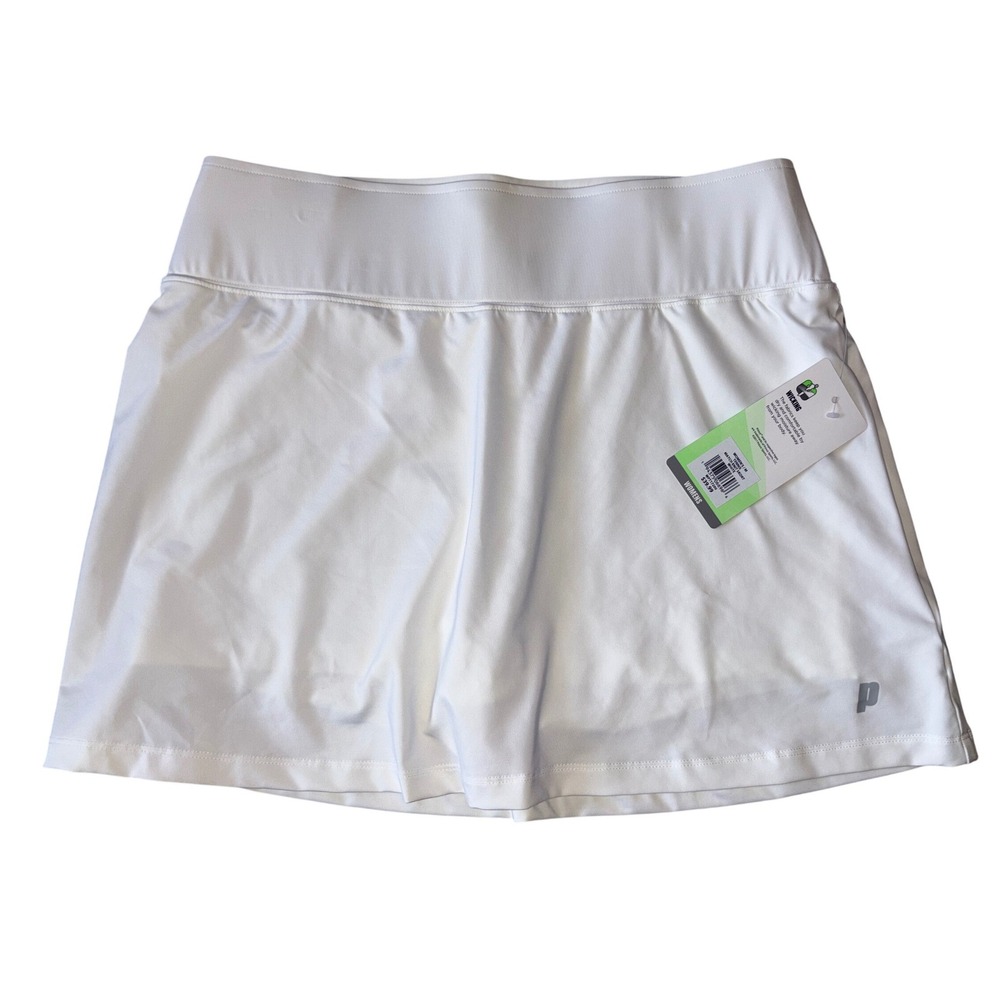 Prince Skort Women Medium White Match Skirt Athletic Tennis Pickleball Skort NWT